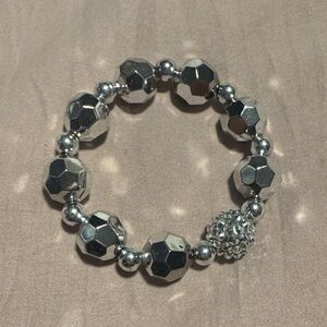 Silver Beaded Bracelet